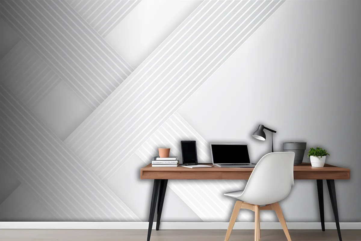 Paper Style Dynamic Lines Background Office Wallpaper Mural