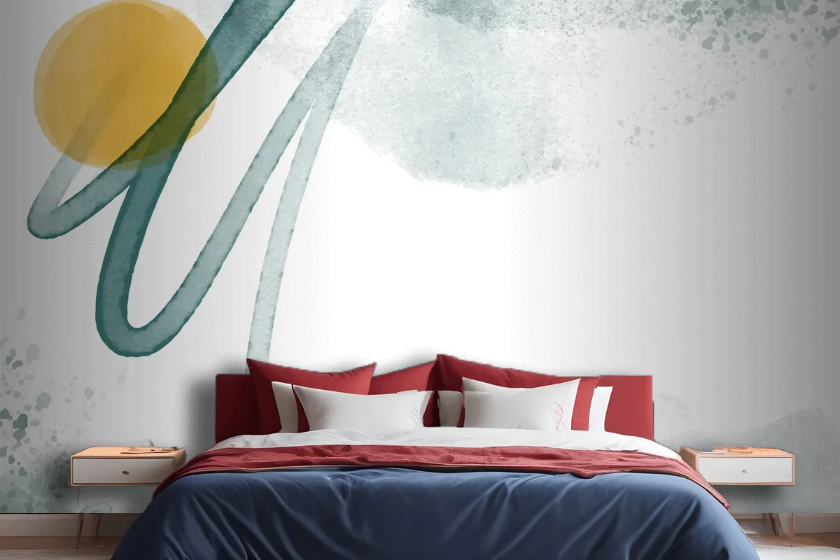 Abstract Watercolor Background Wallpaper Mural