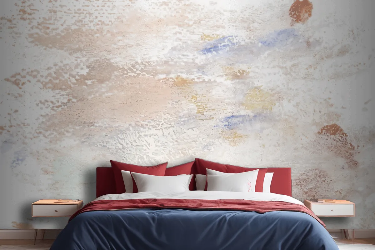 Earth Tone Paint On A Canvas Wallpaper Mural