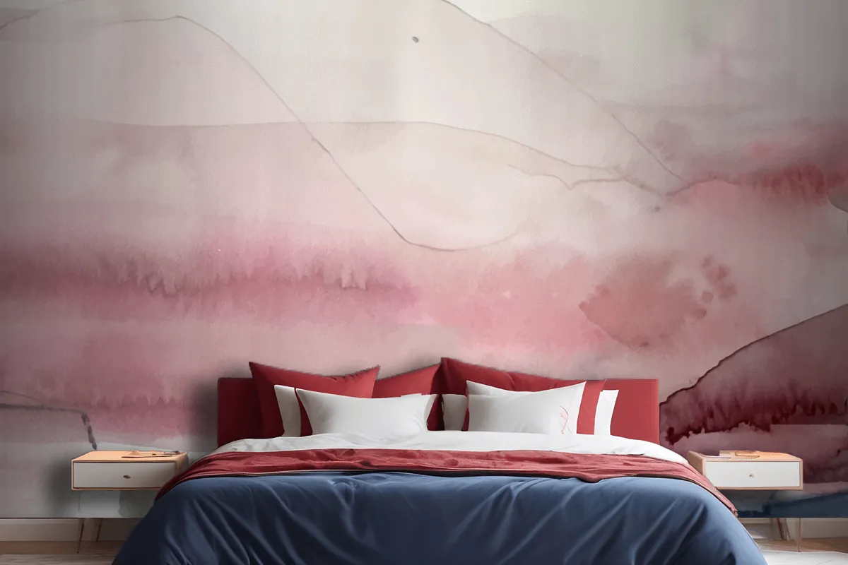 Soft Watercolor Splash Stain Background Wallpaper Mural