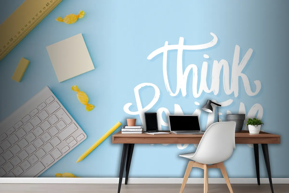 Lettering Style With Photo Wallpaper Mural