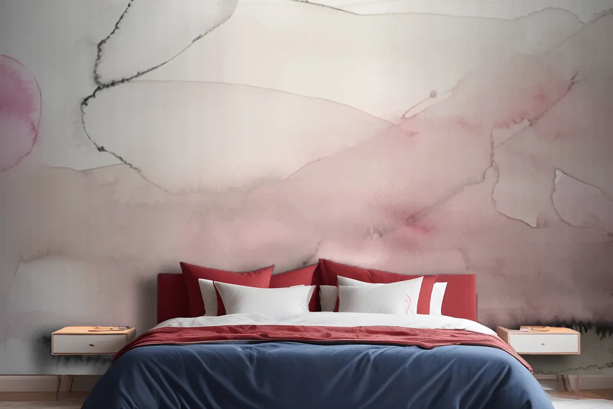 Soft Watercolor Splash Stain Background Wallpaper Mural