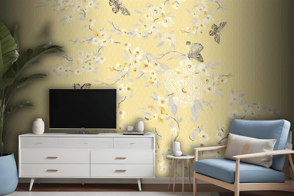 Graphic Pattern For Textile Fabric Designs Wallpaper Mural