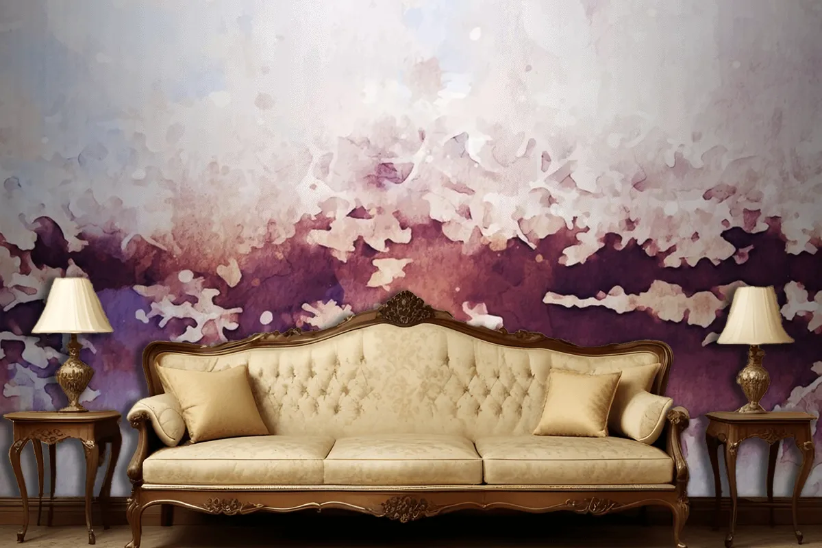 Abstract Texture Of Watercolor Wallpaper Mural