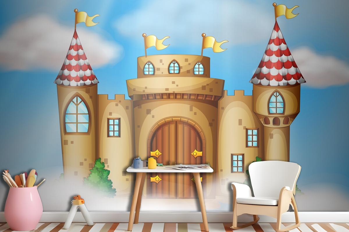 A Fairy Tale Castle On Sky Wallpaper Murals