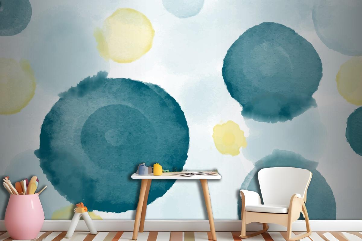 Abstract Watercolor Background Wallpaper Mural