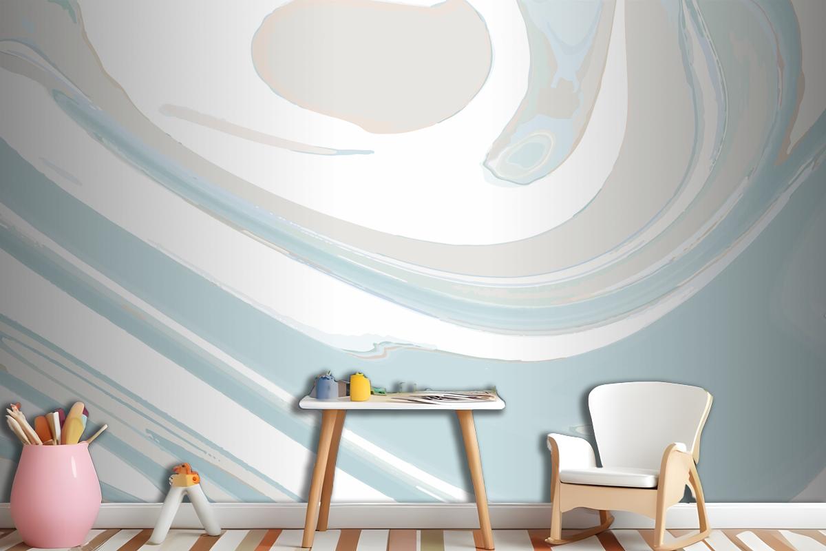 Acrylic Paint Pour Background Vector Wallpaper Mural