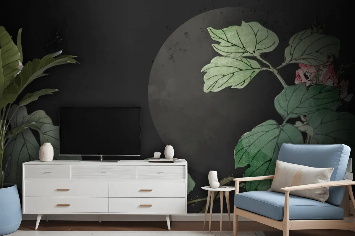 Blank Leafy Background Wallpaper Mural