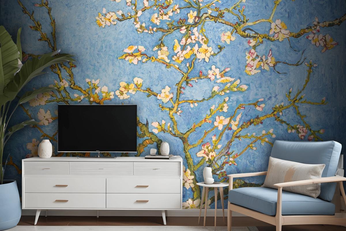 Blooming Almond Tree Wallpaper Mural