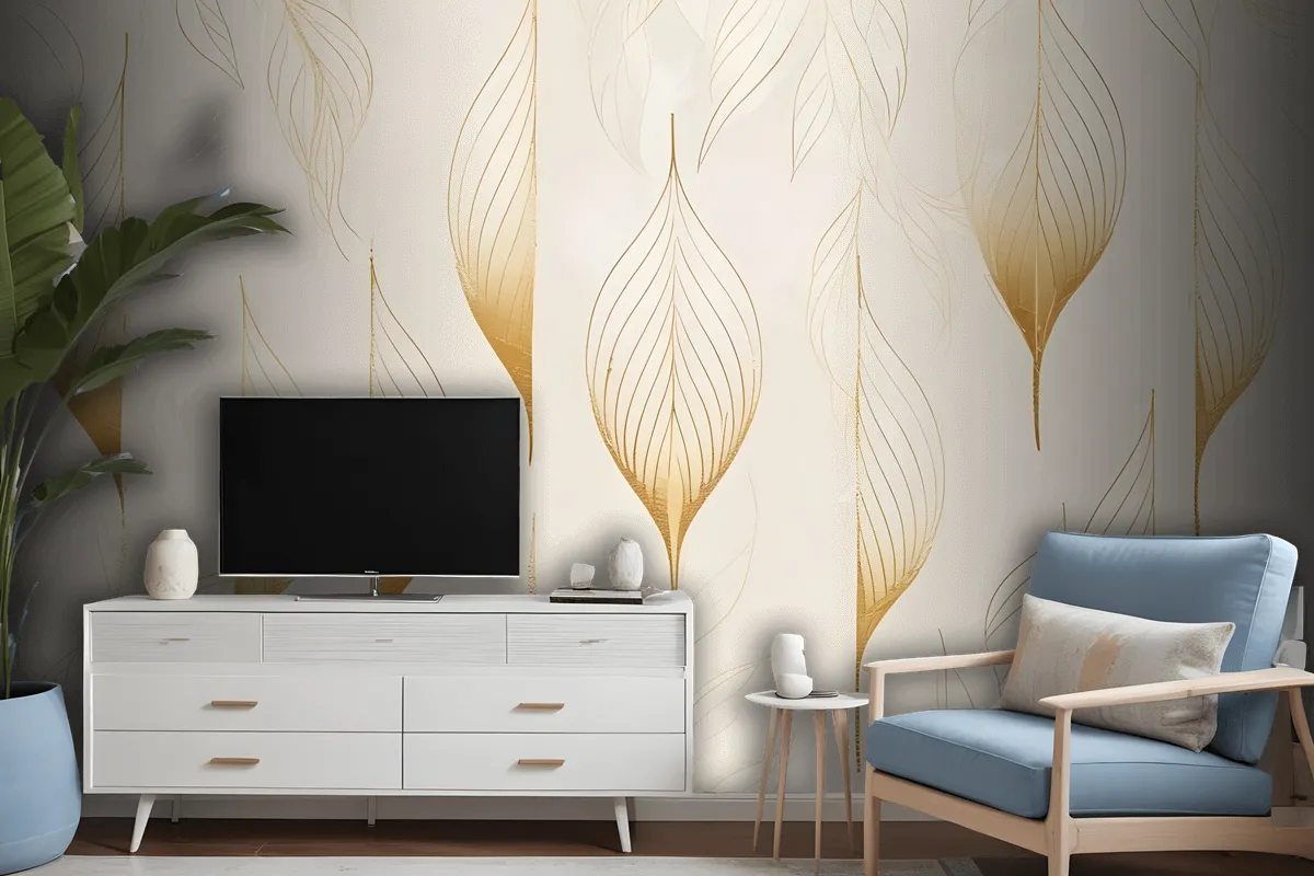 Boho Geometric Art Lines Wallpaper Mural