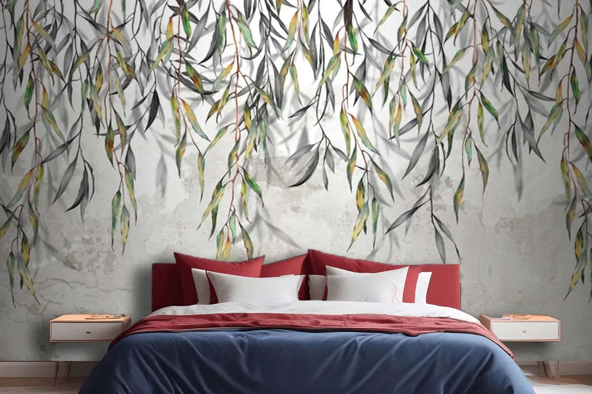 Branches Hang From Above In The Background Wallpaper Mural