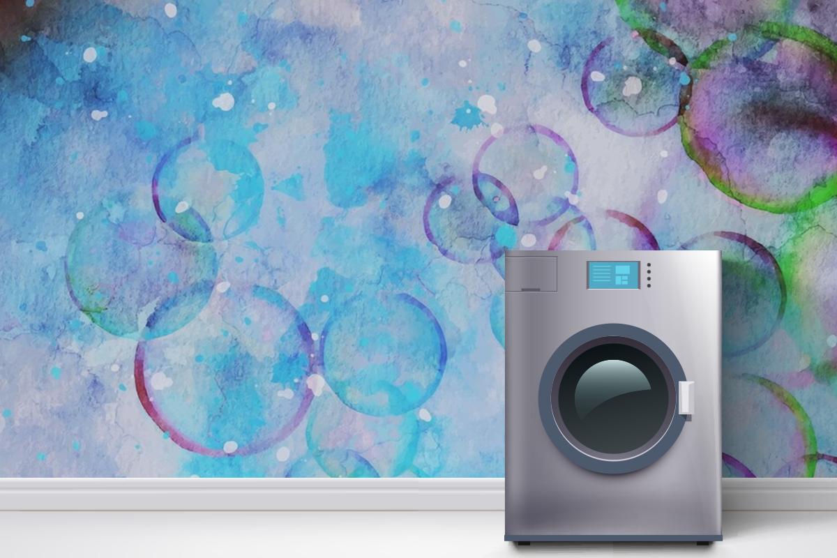 Bubble Watercolor Artwork Wallpaper Mural