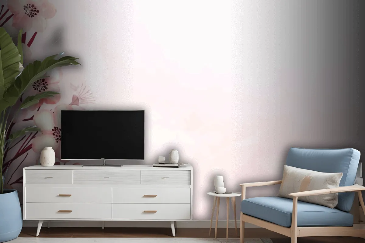 Cherry Blossom Frame Wallpaper Mural