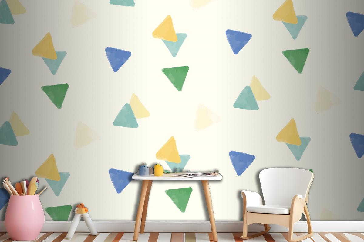 Colorful Geometric Seamless Pattern Design Wallpaper Mural