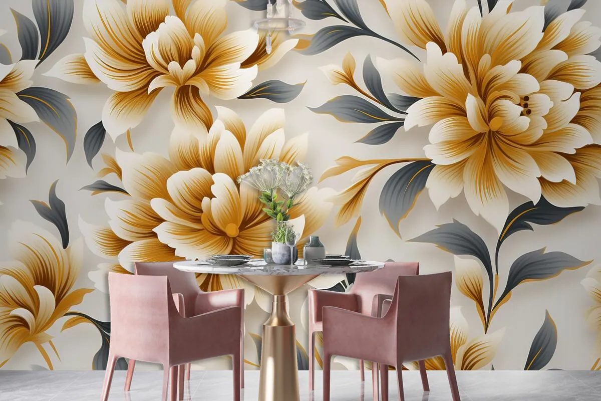 Floral Pattern Design Printing Textile Transfer Designs Pattern Flower Wallpaper Mural