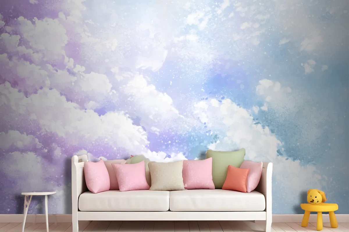 Gradient Pastel Sky Background Kids Wallpaper Mural