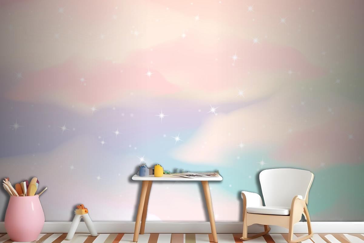 Gradient Pastel Sky Background Wallpaper Mural