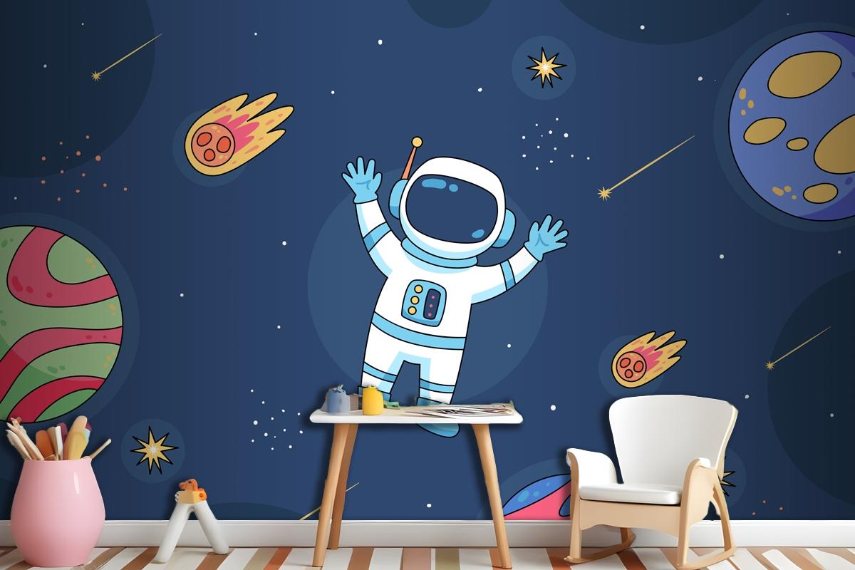 Hand Drawn Galaxy Stars Wallpaper Mural