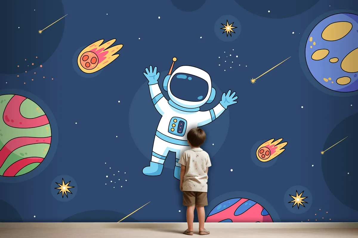 Hand Drawn Galaxy Stars Wallpaper Mural