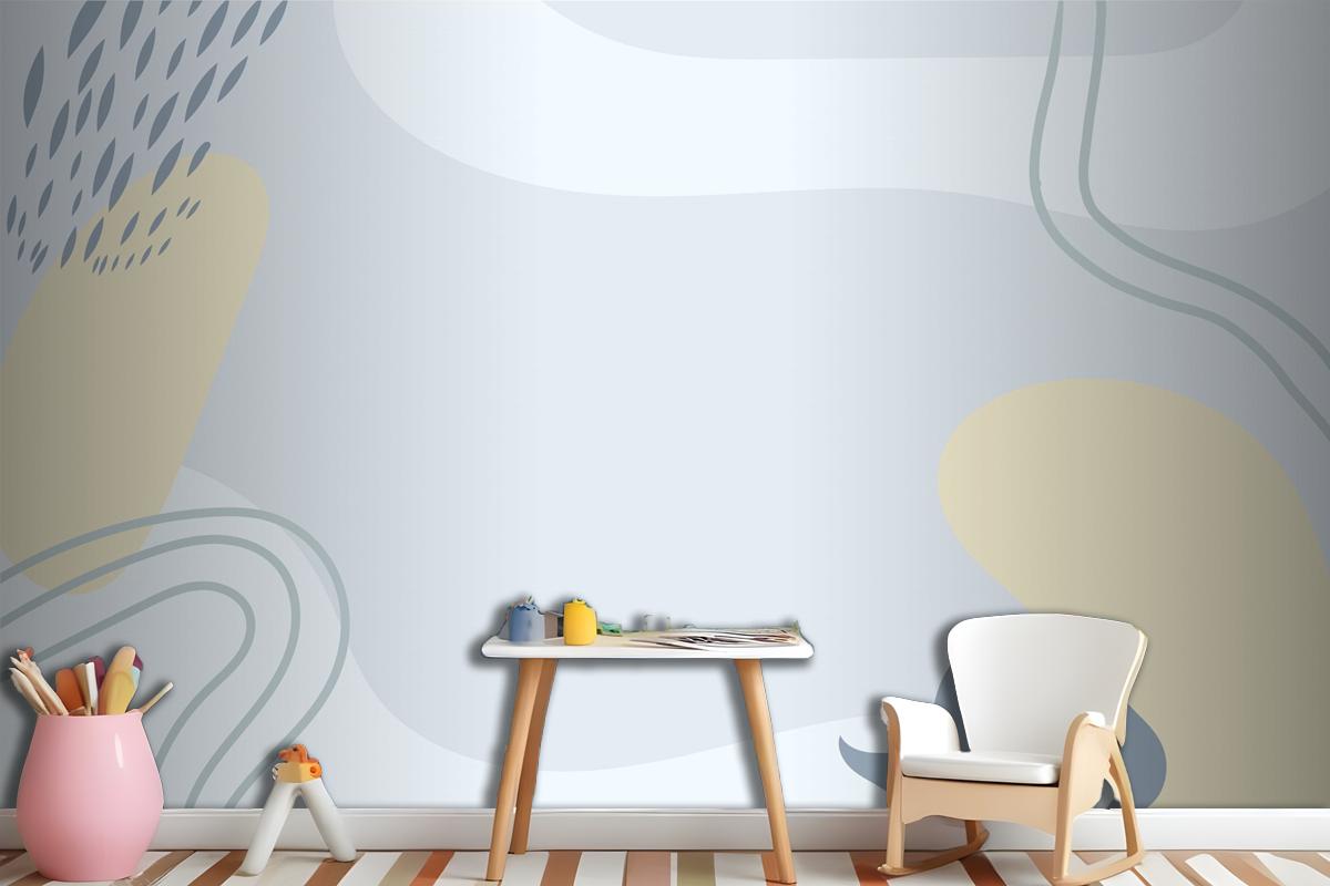 Hand Drawn Minimal Wallpaper Mural