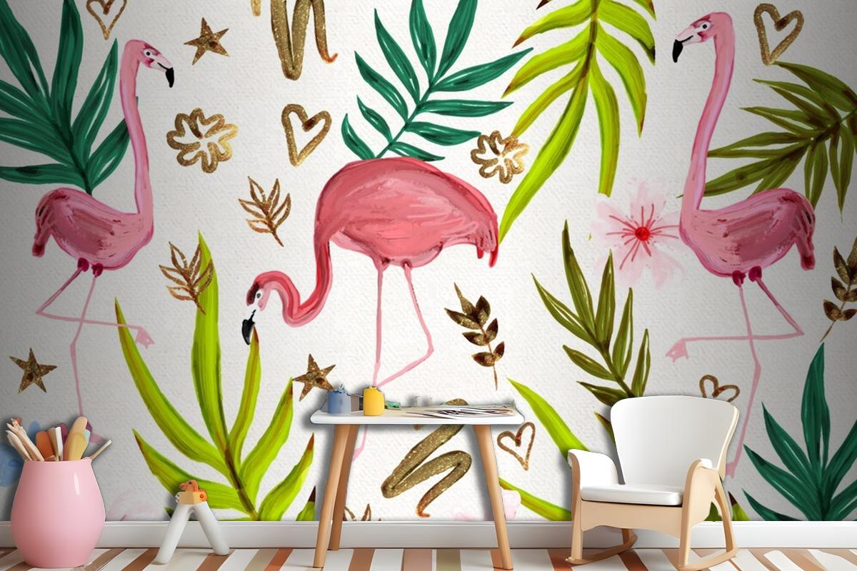 Hand Painted Watercolor Summer Wallpaper Mural