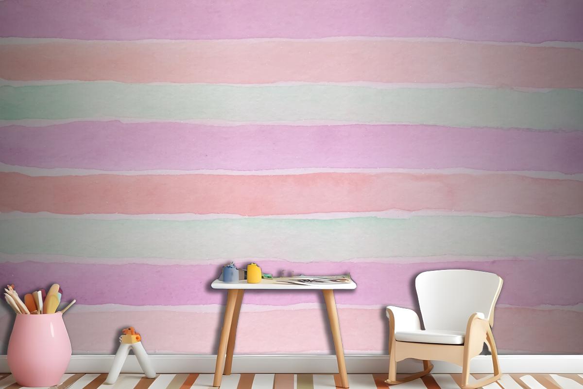 Hand Painted Watercolor Wallpaper Mural