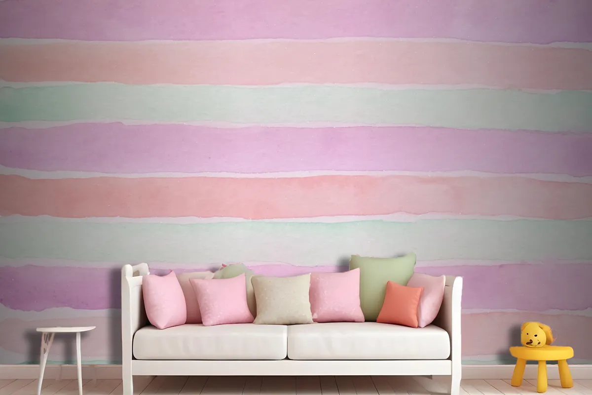 Hand Painted Watercolor Wallpaper Mural