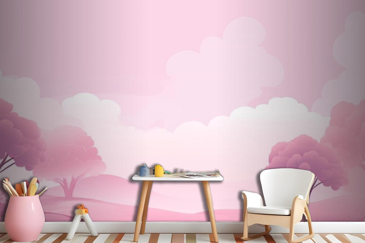 Light Pink Background Wallpaper Mural