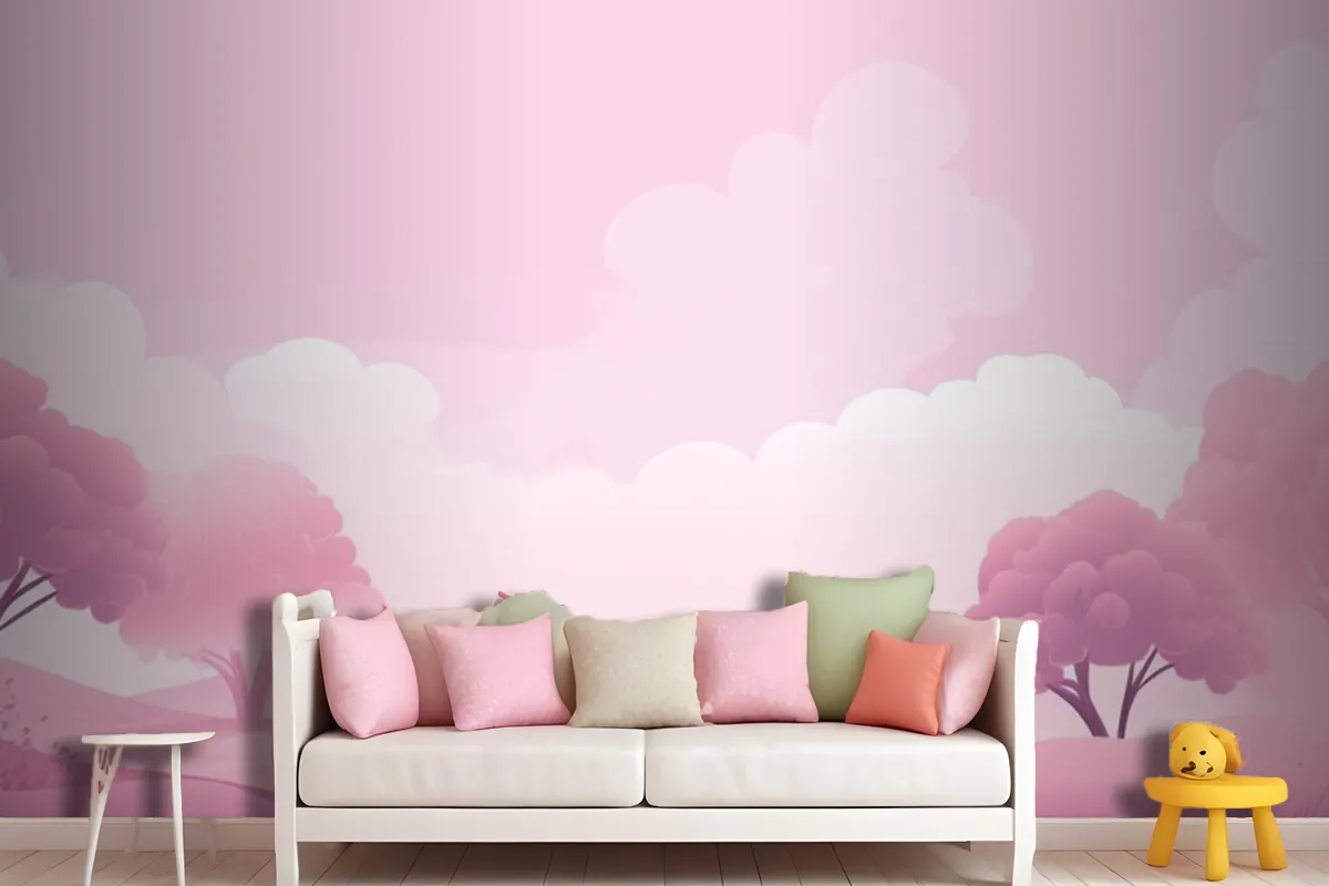 Light Pink Background Wallpaper Mural