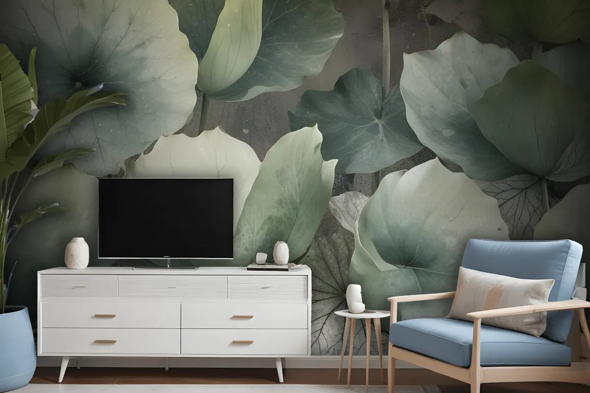 Lotus Leaf Wallpaper Mural