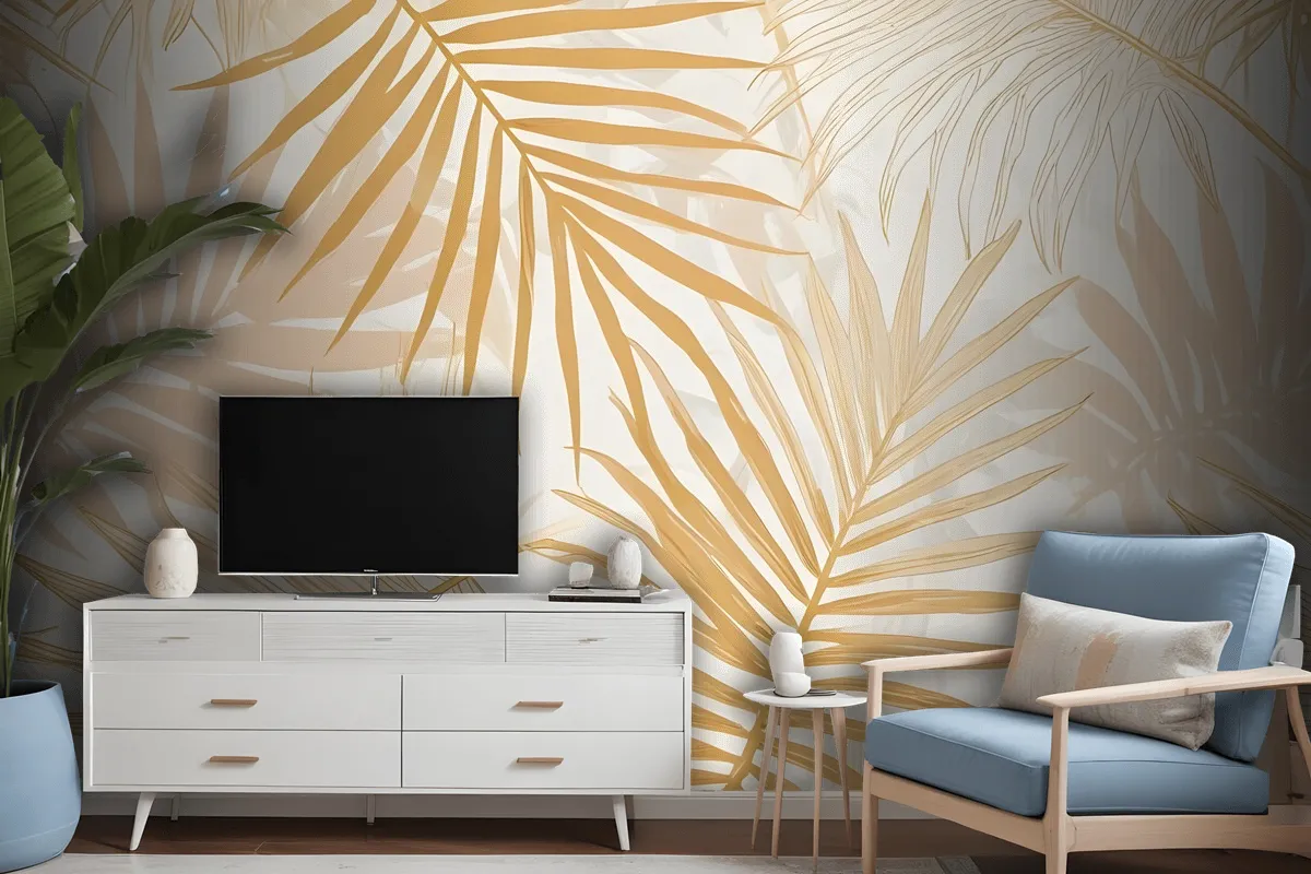 Lux Exotic Style Tropical Leaf Wallpaper Mural