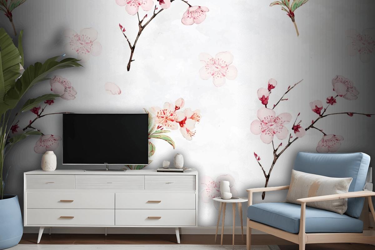 Plum Blossom Pattern Background Wallpaper Mural