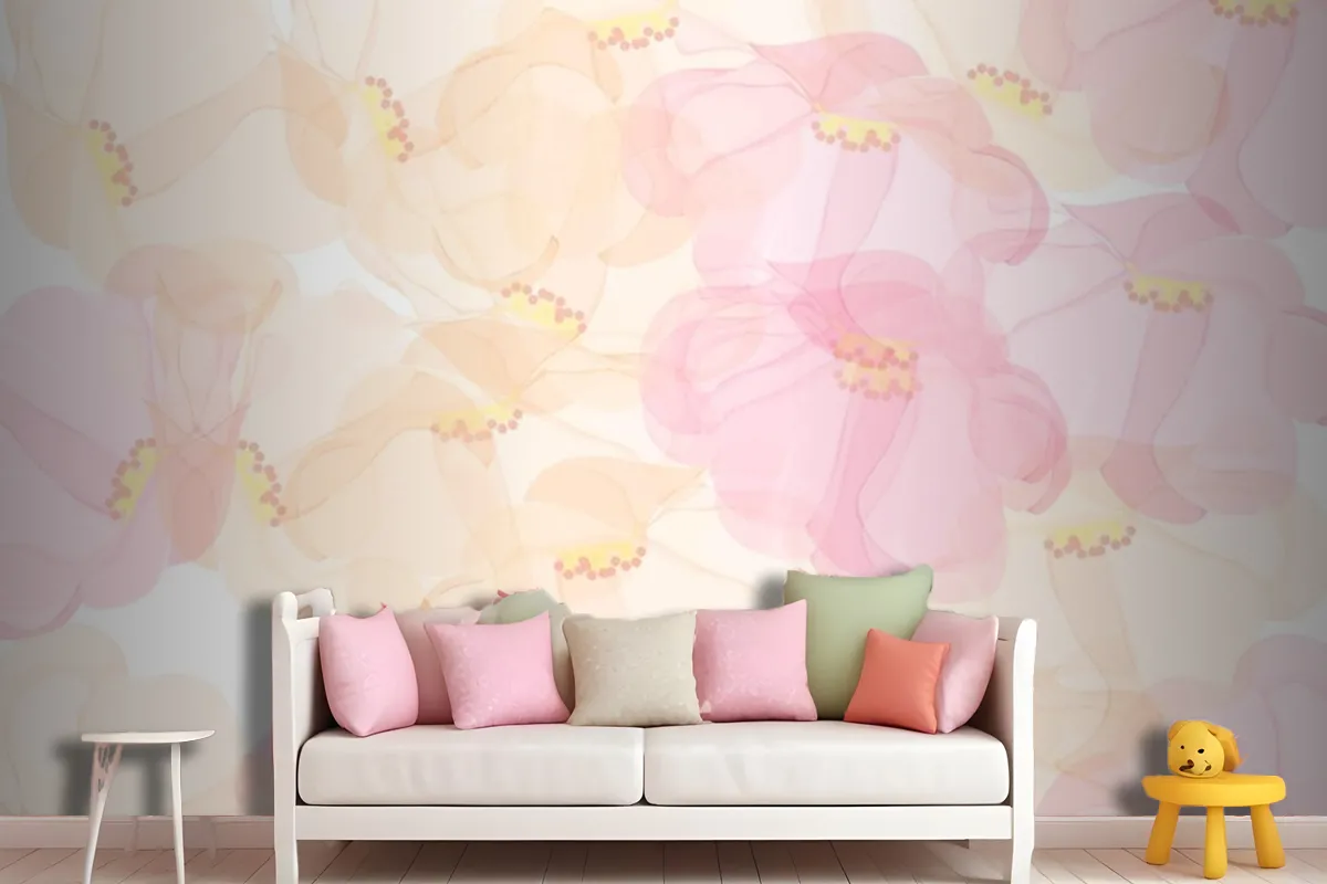 Seamless Pattern Floral Background Design Wallpaper Mural