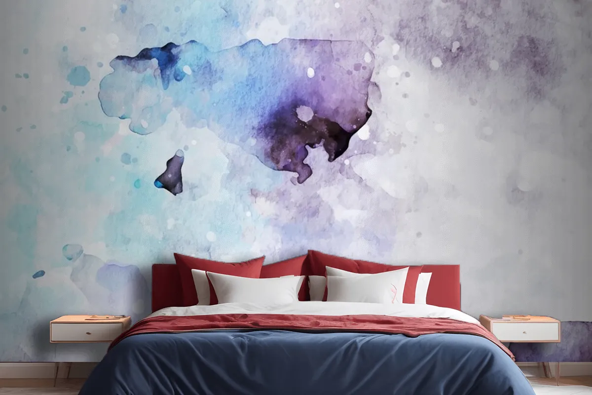 Simple Watercolor Background Wallpaper Mural