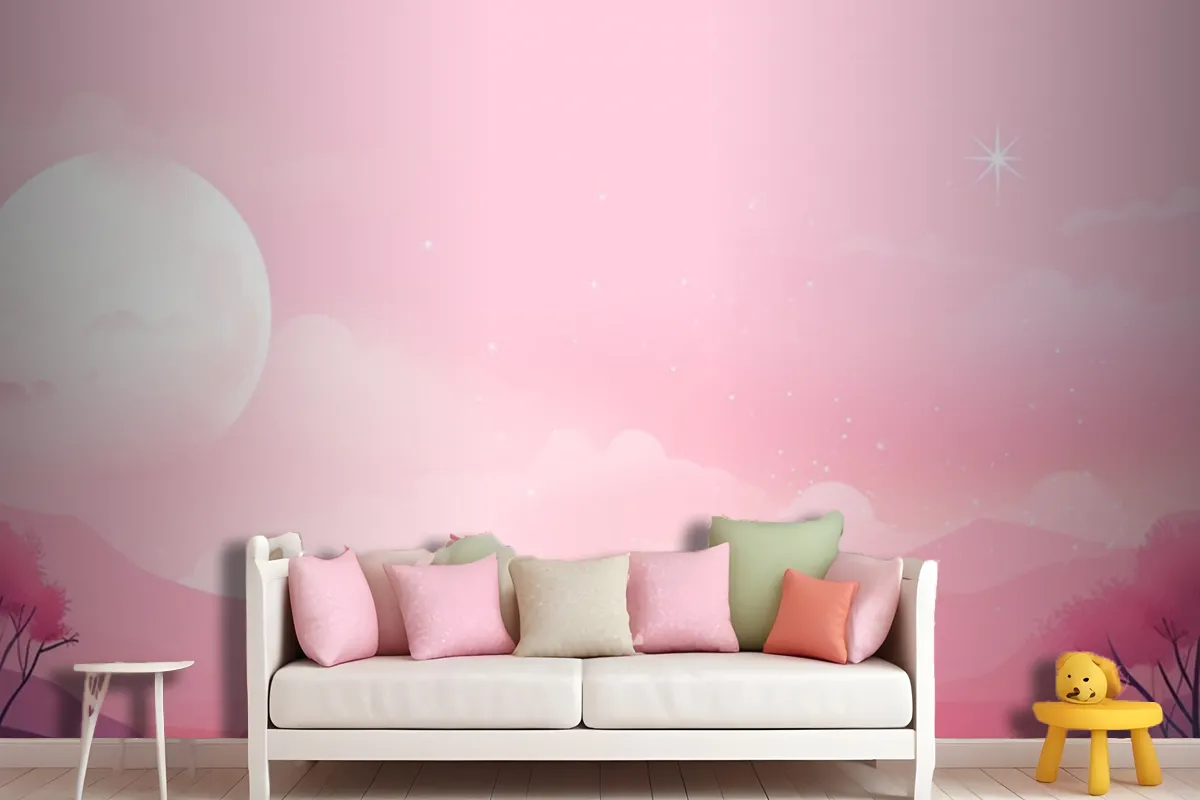 The Moon Is In The Sky Wallpaper Mural