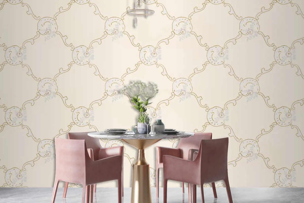 Vintage Ornamental Pattern Wallpaper Mural