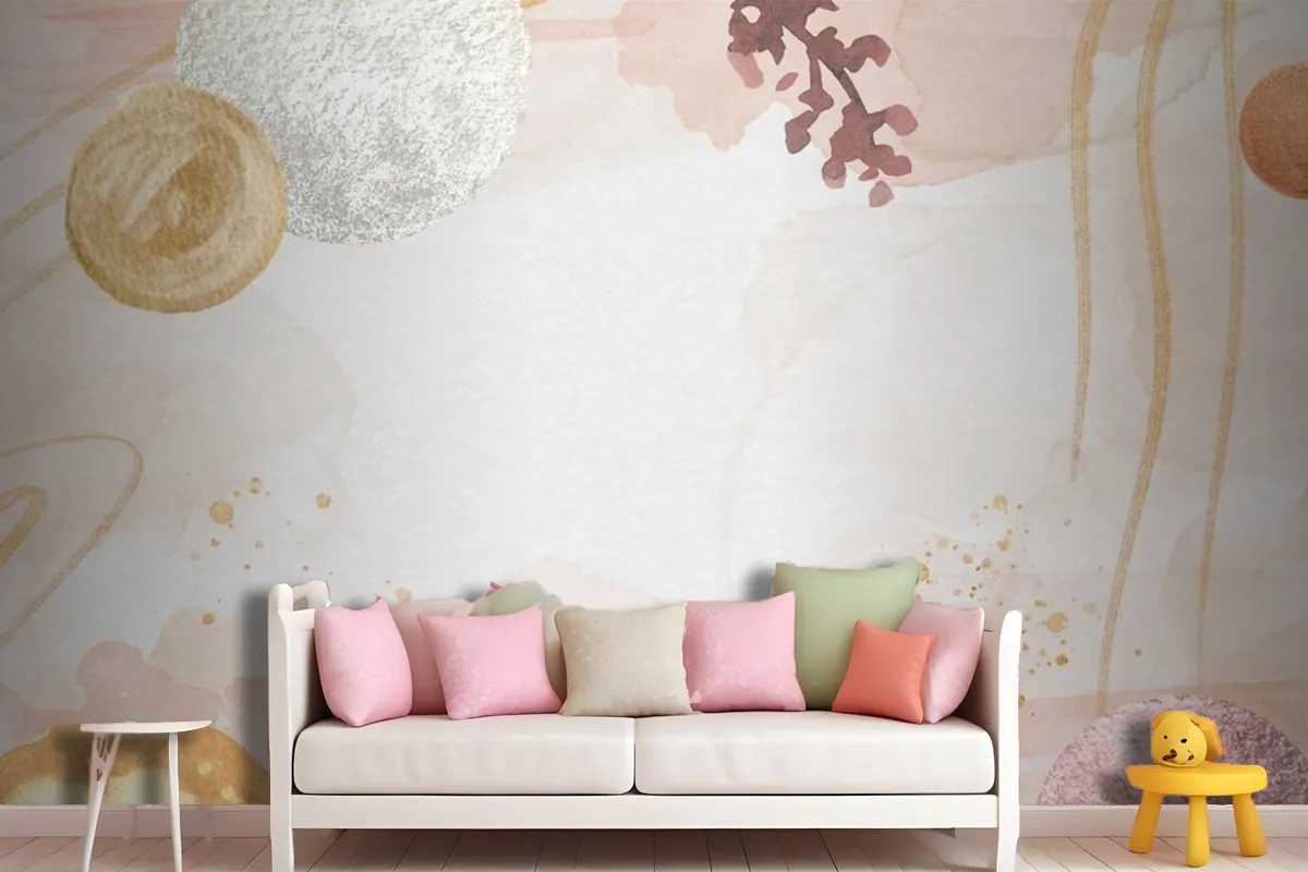 Watercolor Abstract Background Wallpaper Mural