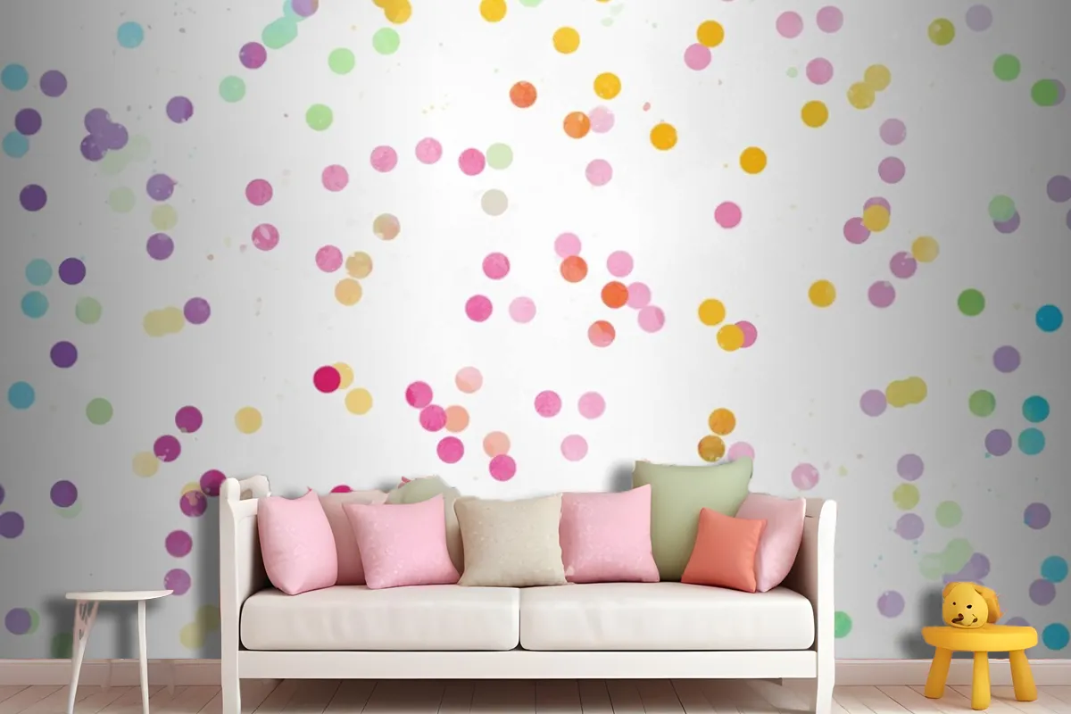 Watercolor Rainbow Background Wallpaper Mural