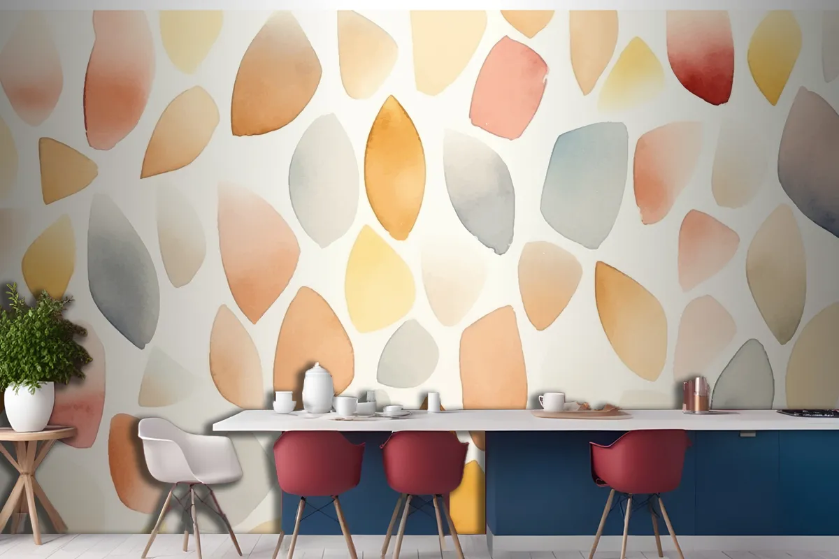 Watercolor Seamless Pattern Kitchen Wallpaper Mural