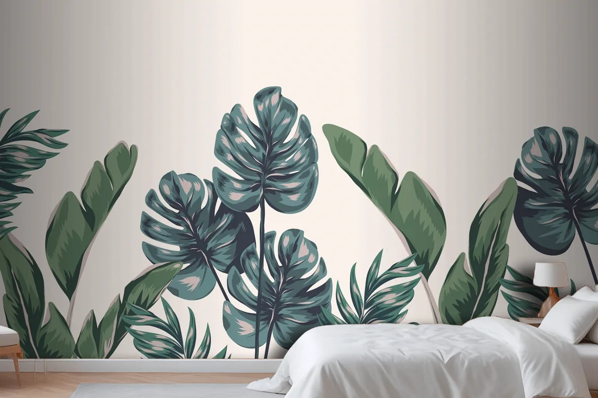 Tropical Foliage Mural Wallpaper Mural