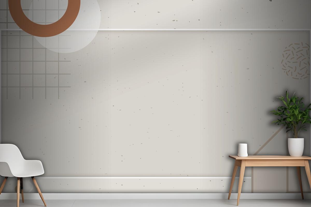 Beige Tone Memphis Blog Banner Template Wallpaper Mural