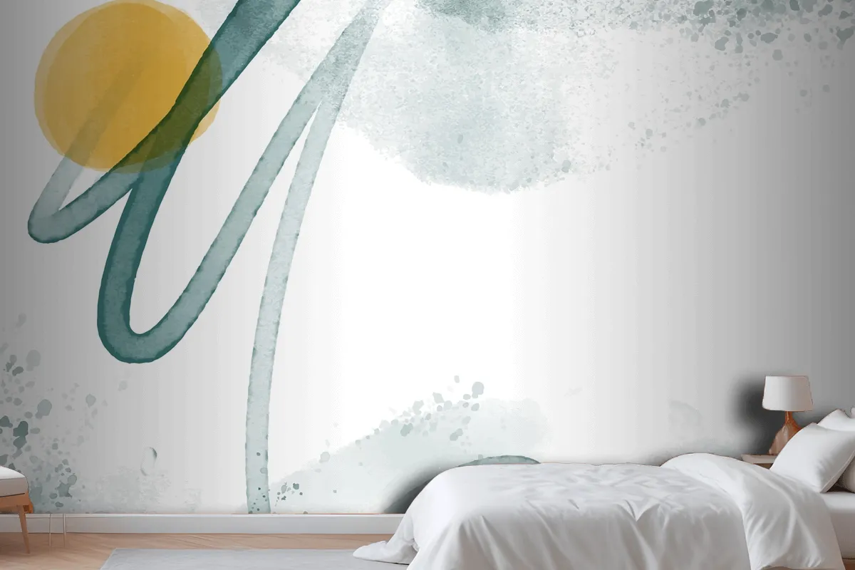 Abstract Watercolor Background Wallpaper Mural