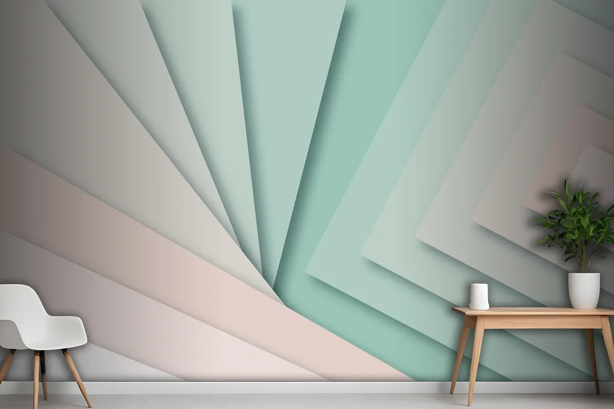 Paper Style Abstract Background Wallpaper Mural