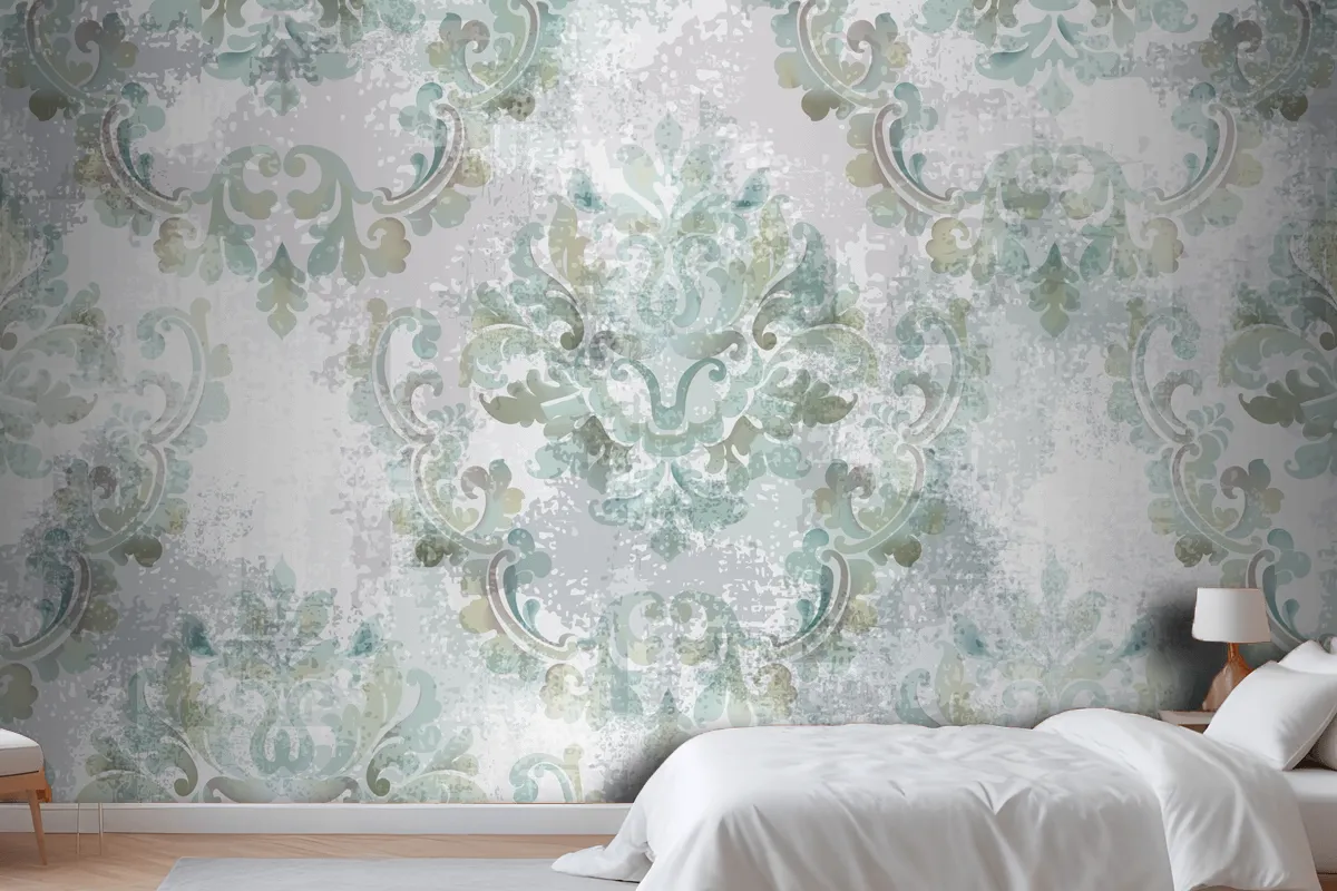 Baroque Texture Pattern Bedroom Wallpaper Mural