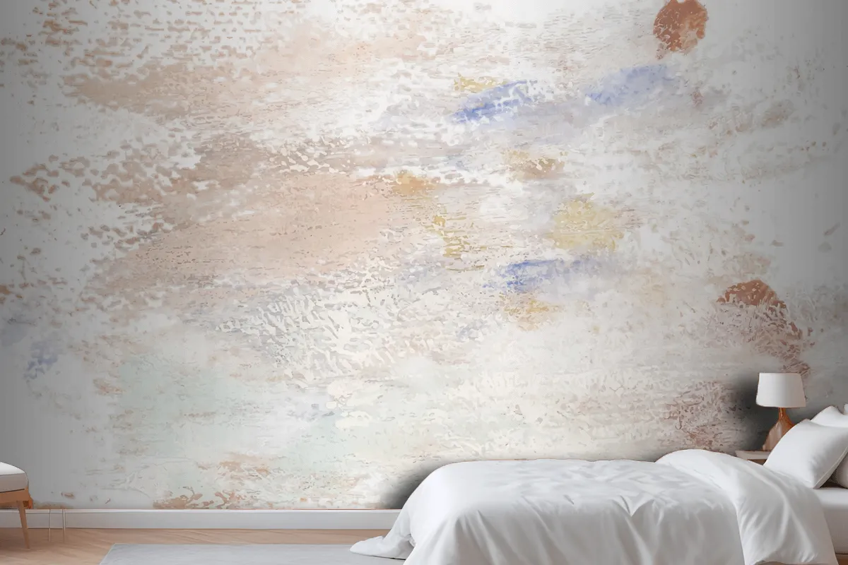 Earth Tone Paint On A Canvas Wallpaper Mural