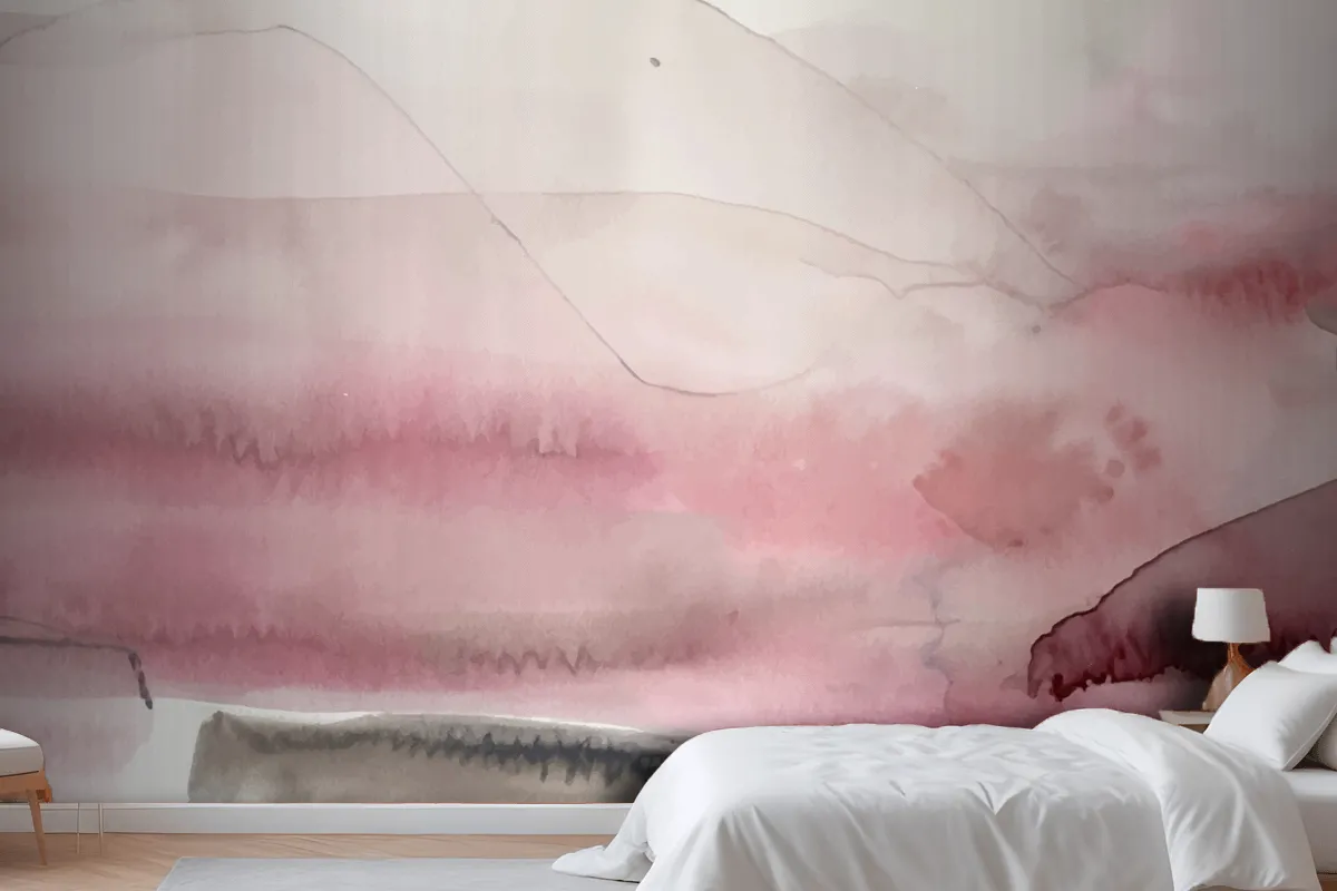 Soft Watercolor Splash Stain Background Wallpaper Mural