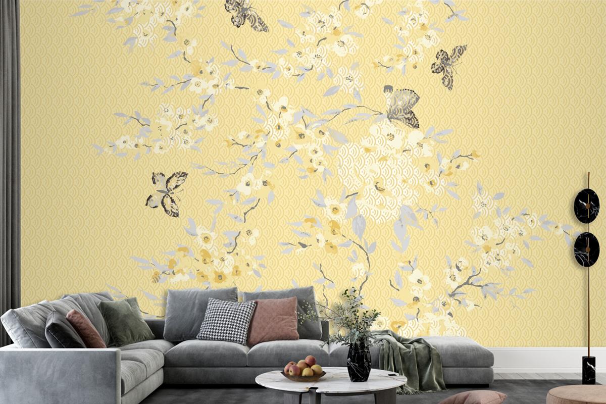 Graphic Pattern For Textile Fabric Designs Wallpaper Mural