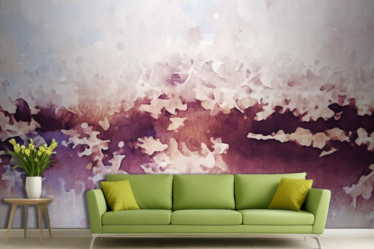 Abstract Texture Of Watercolor Wallpaper Mural