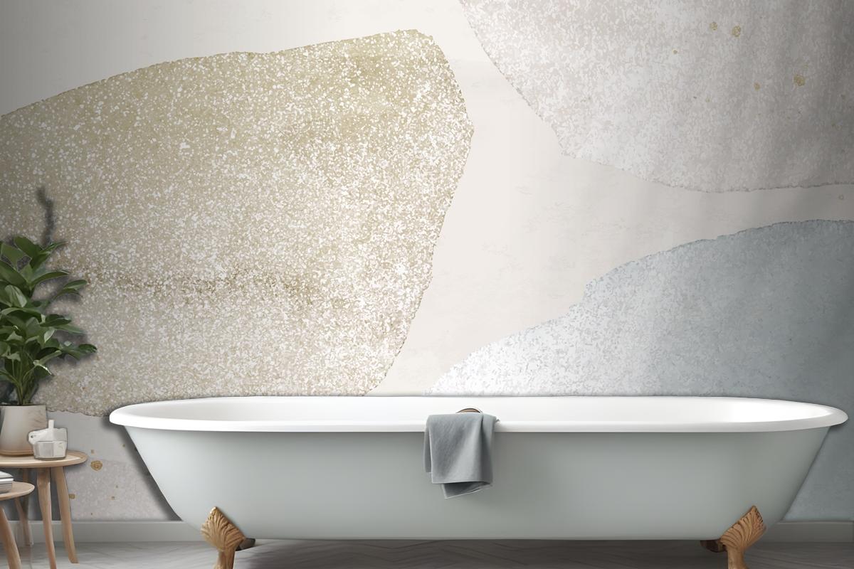 Aesthetic Pastel Bathroom Wallpaper Mural