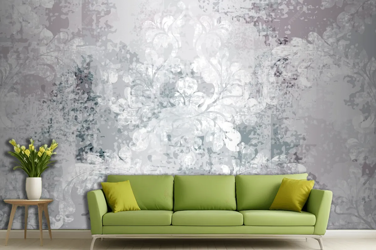 Baroque Texture Pattern Living Room Wallpaper